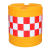 滚塑60*80圆柱形防撞桶高速公路交通警示桶新料吹塑40*70隔离墩桶 滚塑船型防撞桶 红白（运费不同，另外算