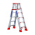 梯子人字梯楼梯铝合金加厚家用折叠多功能伸缩便携室内合梯工程梯 1米(灰色黄色随机)全加固双筋+腿部加强