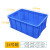 物流周转箱加厚特大号零件箱物料箱盖子塑胶塑料盒超大箱子长方形 【箱子】24号箱蓝色600*415*240大号