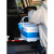 钓鱼桶鱼护桶一体装鱼多功能折叠桶户外洗车长方形洗拖把水桶 多功能折叠水桶5L蓝白色带盖打水绳
