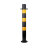 冰禹 BGA-532 道路防撞防护柱钢管警示柱铁立柱 75cm黑黄双耳直杆