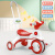 儿童三轮车脚踏车1一3一6岁宝宝轻便脚蹬自行车带音乐小孩手推车J 斯卡绿+推吧