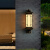 仁彩新中式户外壁灯防水庭院灯LED太阳能室外家用别墅大门两侧外墙灯 黑擦金 80cm 太阳能款 三色变光