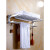 贝斯生锈太空铝毛巾架浴巾架免打孔卫生间浴室叠置物架厕所壁挂 经济款40cm-打孔安装