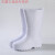 白色靴耐用高筒加棉靴雨鞋耐油耐酸工厂厨房保暖雨靴EVA胶 白色高帮EVA(不加棉) 36
