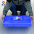固乡 加厚塑料方盘 长方形周转箱浅盘托盘物流箱流水线储物箱零件盒养殖盘 蓝色3号560*370*80mm