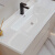 恋派橡木浴室柜 陶瓷一体盆奶油风卫生间洗脸盆柜组合岩板无缝 橡木智能玻璃镜80CM-陶瓷一体盆
