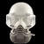 木可西防尘口罩防工业粉尘口鼻罩打磨透气半面罩装修煤矿面具