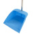 稳斯坦 加厚塑料簸箕 蓝色（1个）塑料垃圾铲撮箕大容量畚斗防风垃圾铲 WL-078