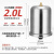 定制产品家用冷热水增压泵自吸泵压力罐1L2L压力罐气压罐水泵议价 2L黑色压力罐 4分外丝20mm