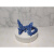 粉童3d打印的龙 3d打印关节可动带翅膀水晶龙家居装饰儿童玩具车 蓝银25cm