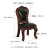 艾理思 小皮椅 真皮小方凳 美式实木椅 欧式皮凳 客厅休闲椅 C款-香槟色真皮小椅子