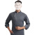 比鹤迖 BHD-3019 夏季薄款透气厨师工作服 长袖[灰色]2XL 1件