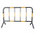 达尼胜 黄黑铁马隔离护栏不锈钢围栏工地施工临时安全警示临边防护 1.2*2米6kg