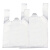 DERUIMAN德瑞曼 白色塑料袋手提袋打包袋马甲袋背心袋方便袋购物袋保鲜袋 40*40cm 30条/捆