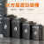 带盖户外商用大容量垃圾桶黑色厨房大号室外餐饮 100L正方绿色带盖 (+垃圾袋)
