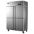 四门冰箱商用厨房立式冷藏冷冻柜大容量4开门冰柜大型展示柜 工程款四门竖隔双温【全钢