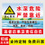 水深危险警示牌水池鱼塘水库禁止垂钓游泳提示牌不锈钢插地牌立牌 卡通01(铝板) 30x40cm