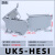 保险端子UK5-HESI导轨式保险接线端子排UK5RD熔断器底座4MM平方 含6A熔芯UK5-HESI红色带24V绿灯