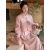 DCMD马面裙全套新中式粉色提花套装女2023冬季新款国风重工刺绣毛呢两 粉外套（夹棉+粉马面裙（两件套1 S （100斤内）