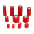 俱威 绝缘子 红色低压配电柜用高强度圆柱形绝缘支柱 MNS60*60 M10（1个）