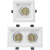 佛山照明led格栅斗胆灯单双头长方形筒射灯网格吊顶嵌入式家商用 led斗胆灯单头6W暖白光
