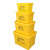 便捷废物周转箱家用医废垃圾运输箱黄色加厚整理收纳垃圾箱利器盒 R71-60-80L周转箱专用袋子1