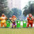 户外卡通创意垃圾桶雕塑公园景区幼儿园玻璃钢动物松鼠果皮箱分类 1260B女中号熊猫垃圾桶