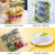丹乐冰箱盒收纳盒冷冻保鲜密封专用整理神器食品级蔬菜水果冷藏储 8.8L [黄色大号]高款