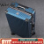 Walker Shop行李箱直角复古铝框拉杆箱万向轮登机箱大容量旅行密码皮箱子 天蓝色 22英寸