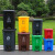 途百垃圾桶大号30L脚踏垃圾桶带盖小号商用物业小区户外有害垃圾桶红色