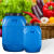 塑料桶蓝色加厚水桶酵素桶油桶酒桶25L升100斤方桶蓝色实验室用桶 加厚蓝色50升100斤方桶