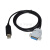 USB转DB15 15孔 流量计连PC RS485串口通讯线 黑色 FT232RL芯片 1.8m