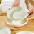 配厨盘子菜盘家用4/6只装陶瓷奶油风拼色碟子深盘餐盘创意个性水果盘 7英寸奶白色盘子4只 7英寸