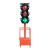 可移动交通信号灯太阳能红绿灯学校驾校十字路口临时信号灯 红人动绿人/双色跟随笔段