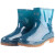 3531 PVC女式雨靴1305防滑牛筋低帮雨鞋水鞋 绿色/蓝色 41码 