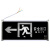 谋福（CNMF）安全出口消防指示灯LED新国标消防应急灯 安全出口疏散指示牌紧急通道标志灯（单面左方向）
