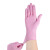 COFLYEE 耐用型粉色纯丁腈手套一次性家务干活手套橡胶防滑洗碗美 纯丁腈粉色100只盒装中号