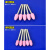 3mm砂轮打磨头红刚玉火石仔玉器金属模具抛光 小电钻电磨头 尖头(3X8)