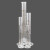 阿力牛 ASY-095 高硼硅玻璃刻度量筒 实验室透明量筒 坚固耐用抗震量筒 50ml(5个装) 