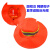 定制适用夏季环卫工人遮阳帽子清洁工公路养护物业保洁防晒大檐帽盆帽 桔红色 XL(60cm以上)