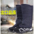 电焊鞋盖帆布鞋套电焊脚盖脚套工人工作劳保焊工焊接脚套 牛皮脚盖(深灰色)