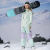 锐岩（RIVIYELE）单板滑雪服女男款防水防风防寒牛仔加厚保暖外套上衣冬季 浅粉色+粉拼紫 男女同款 S