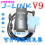 JLINK V9.4下载器STM32单片机V9仿真调试器 代替J-LINK V8 高配+板+7条线+40P线 脱机在线双功能 英文外壳