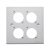 AVSSZ艾威尚两位D型酒店舞台音视频墙面铝合金拉丝86空白面板1孔4 黑色 10a国标电源模块/方口