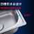 洗菜盆单槽304不锈钢水槽厨房洗碗池水池家用洗菜池大小号洗手盆 厚单槽37*31只有一个盆+无配件