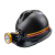 圣安玻璃钢矿工安全帽工地防煤矿用可佩戴带头灯井下头盔 矿工帽黑色头灯