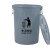 废物垃圾桶大号黄色诊所用生活垃圾废弃物损伤性圆形特大圆 灰色100K生活垃圾(有盖)