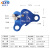 自锁器高空绳索防坠器A型流动防坠落器抓绳器高空作业攀岩止坠器 宝蓝色单自锁器