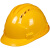 夏季国标安全帽工地印字防砸建筑白色头盔监理管理领导工程帽劳保 国标ABSV型透气黄色
